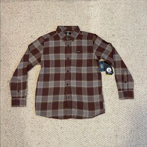 Volcom Boys Youth Flannel (size: Large)
